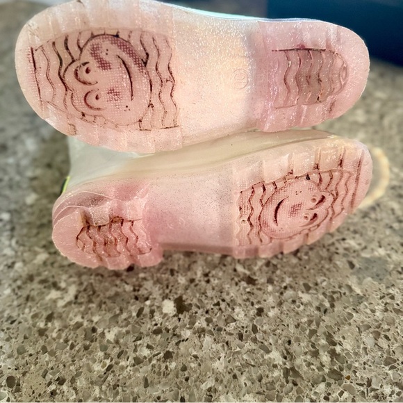 Western Chief Toddler Girls' Viola Light-Up Glitter Rain Boots - Size 10C☔✨ - Picture 3 of 7